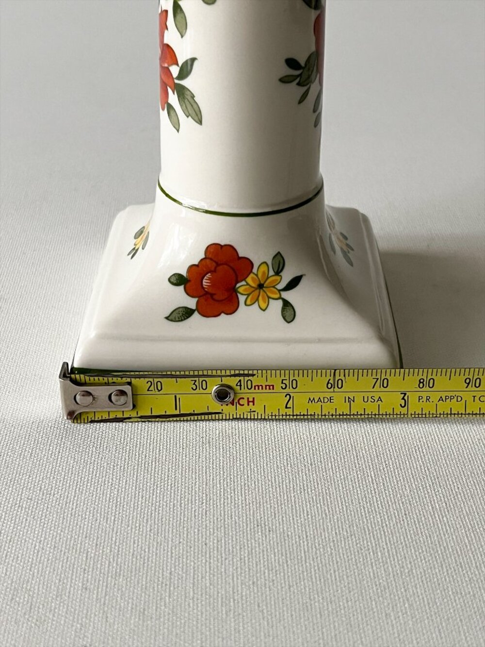 Pair Vintage Villeroy & Boch Summerday Floral Candlestick Holders W Germany - Picture 8 of 8